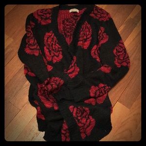 Rose Design Cardigan
